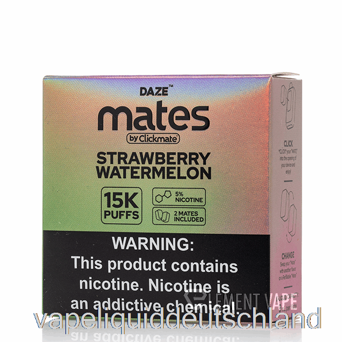 7 Daze Mate Pods Erdbeer-Wassermelone-Vape-Flüssigkeit